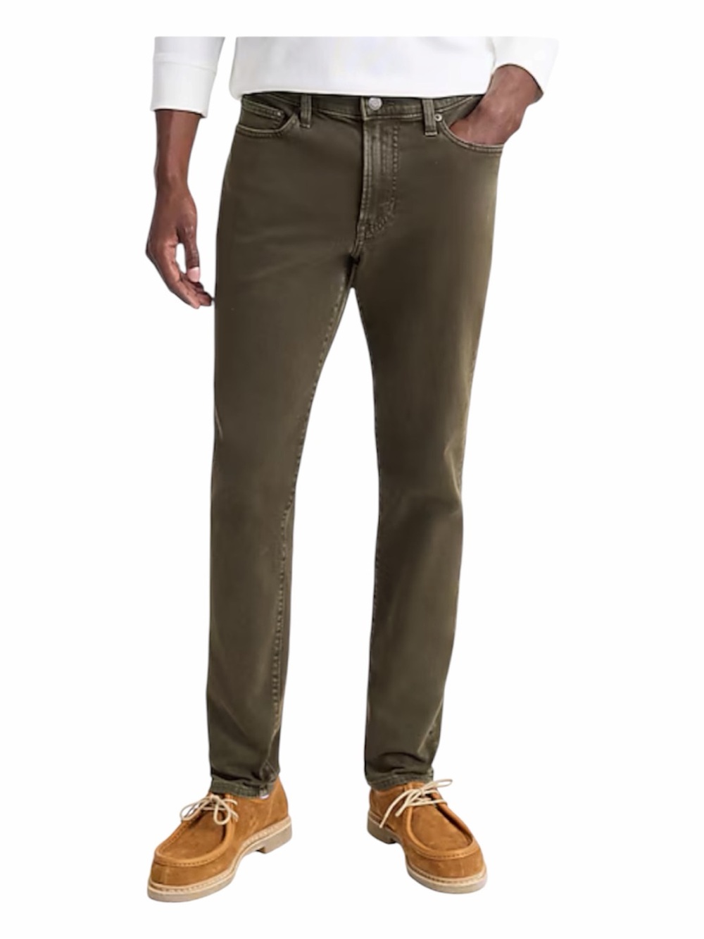 Express Hyper  Stretch Slim Olive Pants Men Size 32 X 30
